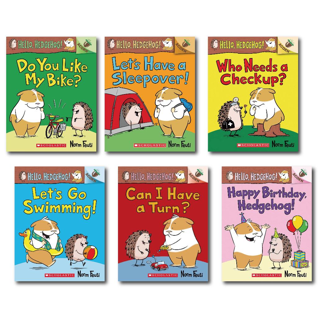 【精選組合】Hello, Hedgehog 1~6 套書 {共6本} / Norm Feuti 文鶴書店 Crane Publishing ...