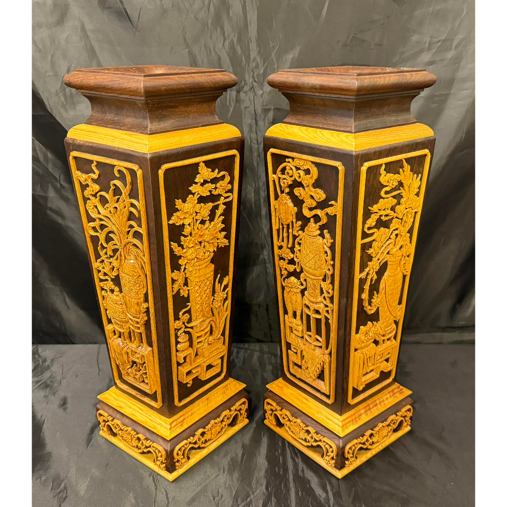 三管　花器　六角　紙箱入 三管花器六角紙箱入