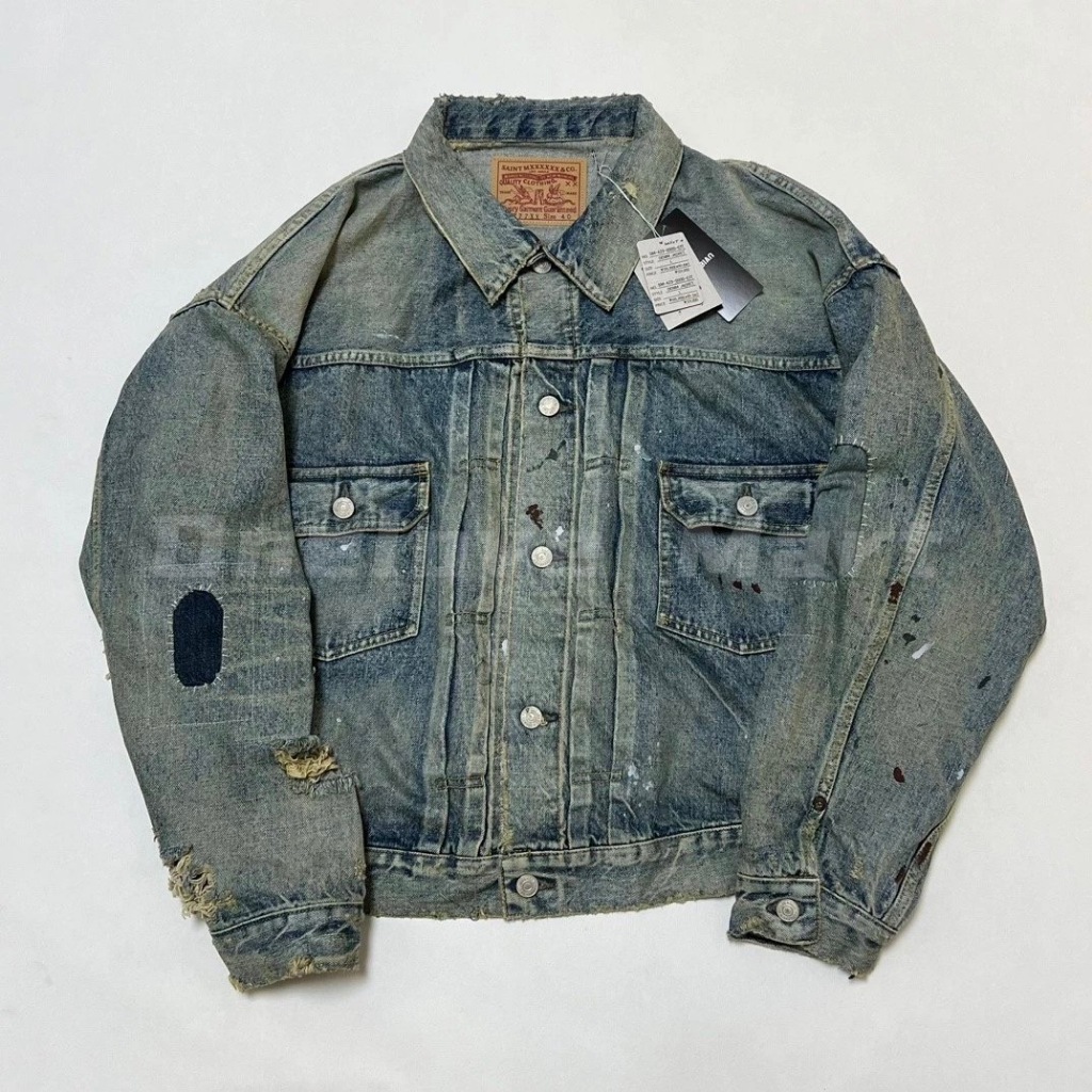 SAINT MICHAEL x BerBerJin BJ_DENIM JKT | 蝦皮購物 SAINT MICHAEL x BerBerJin BJ_DENIM JKT | 蝦皮購物
