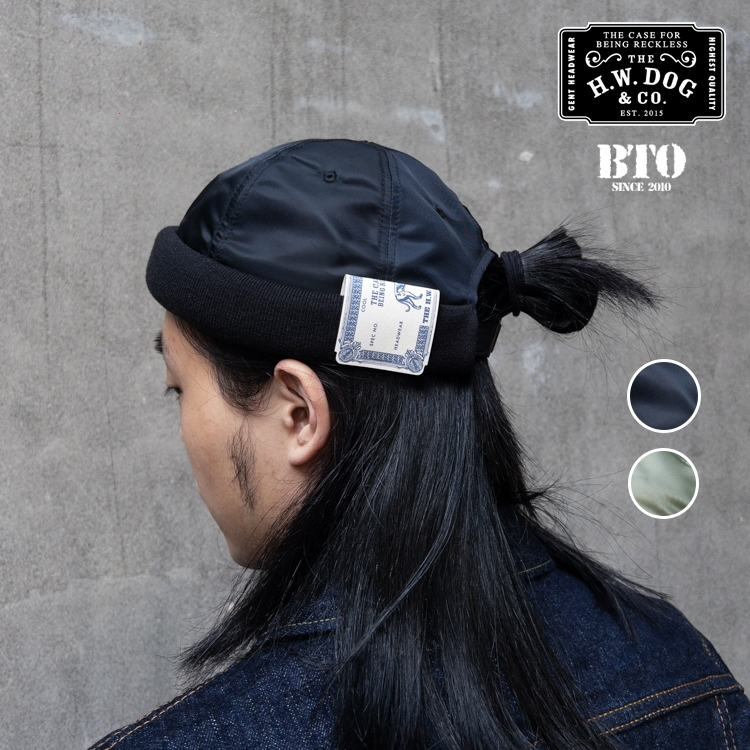 [BTO] 日本【H.W.DOG & CO】MA-1 ROLL CAP 尼龍水兵帽 | 蝦皮購物