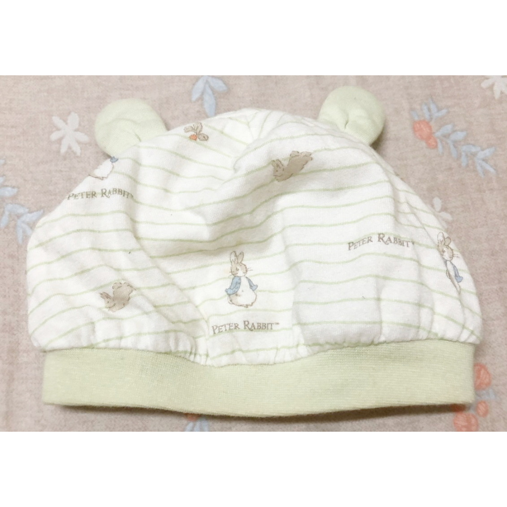二手 狀況好 奇哥 PETER RABBIT 嬰幼兒造型防風透氣帽 防曬帽 | 蝦皮購物