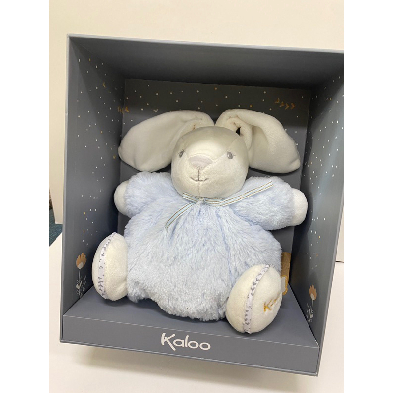 【全新】Kaloo Perle 小花兔兔玩偶 安撫娃娃 兔兔玩具 小號 粉藍 新生兒禮盒 彌月禮 寶寶玩偶 | 蝦皮購物