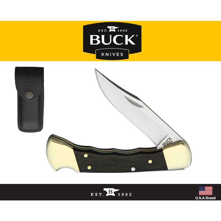 Buck美國巴克折刀指Buck 110 Hunter Ebony指槽版烏木柄420HC鋼 Buck美國巴克折刀指Buck 110 Hunter Ebony指槽版烏木柄420HC鋼