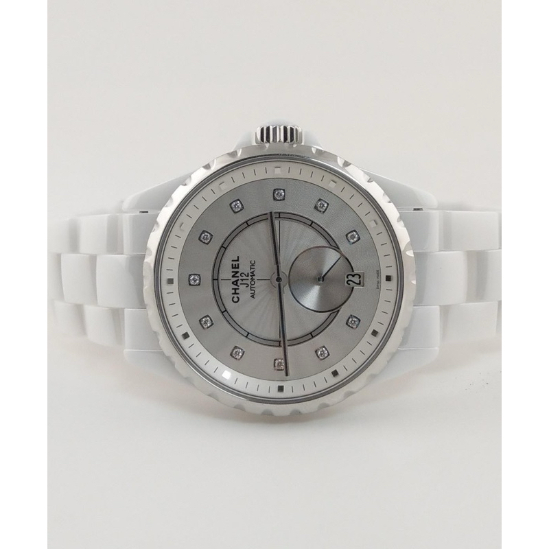 來隻不一樣的j12吧💓）chanel j12 365 H4345 白陶瓷12點鑽腕錶
