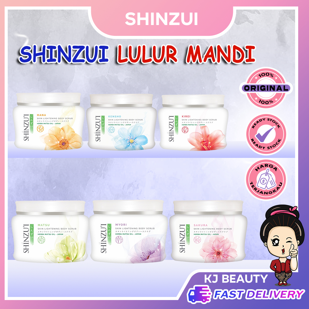 Shinzui Skin Lightening Body Scrub Gr Lulur Badan