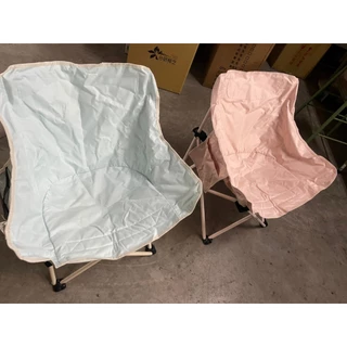 二手(9成9新 僅使用一次)超輕月亮椅 露營椅 戶外椅 摺疊椅 休閒椅  登山椅