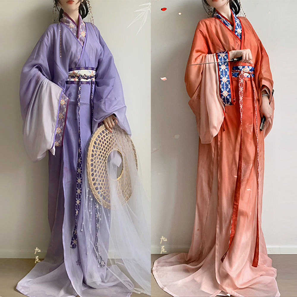 【正品漢服代購】瑤池【雲夕】漢服女戰國袍拖尾大放量馬山楚墓復原款直裾交領春夏 | 蝦皮購物