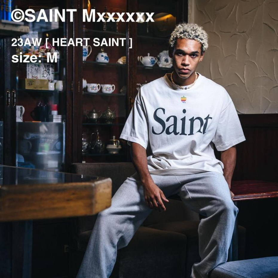 SAINT MICHAEL 23AW SS TEE/HEART 加工T恤| 蝦皮購物