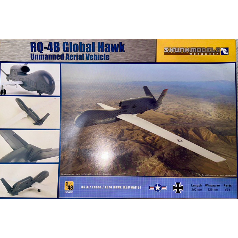 SKUNKMODELS 1/48 RQ-4B 全球鷹 （全新無水貼）剩最後一架 | 蝦皮購物