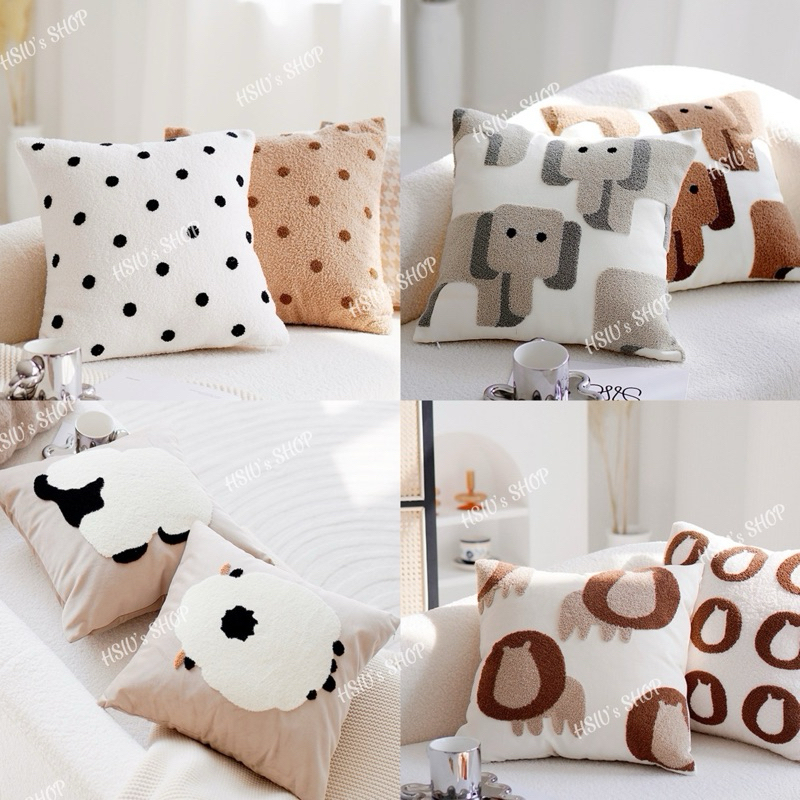 【HSIU's SHOP】北歐風刺繡沙發抱枕 ins 韓系抱枕 北歐抱枕 枕頭套 抱枕套 沙發抱枕 沙發靠墊 可拆洗 | 蝦皮購物