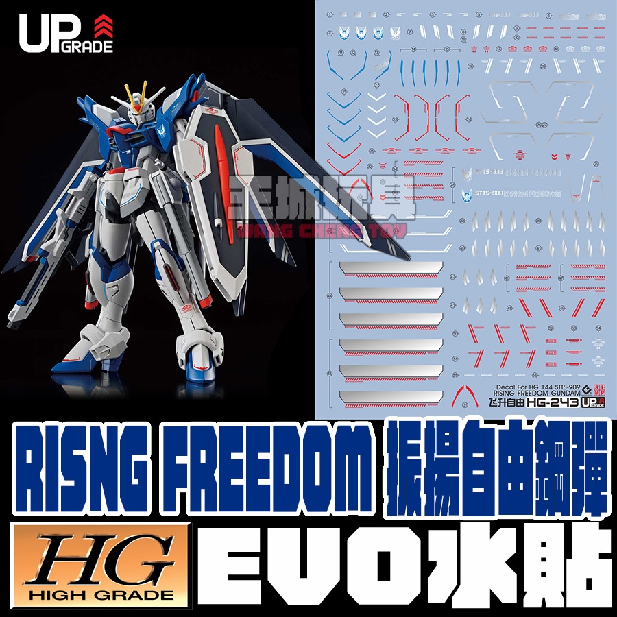 王城玩具 EVO水貼 HG 振揚自由鋼彈 SEED FREEDOM 螢光 水貼 EH243 | 蝦皮購物