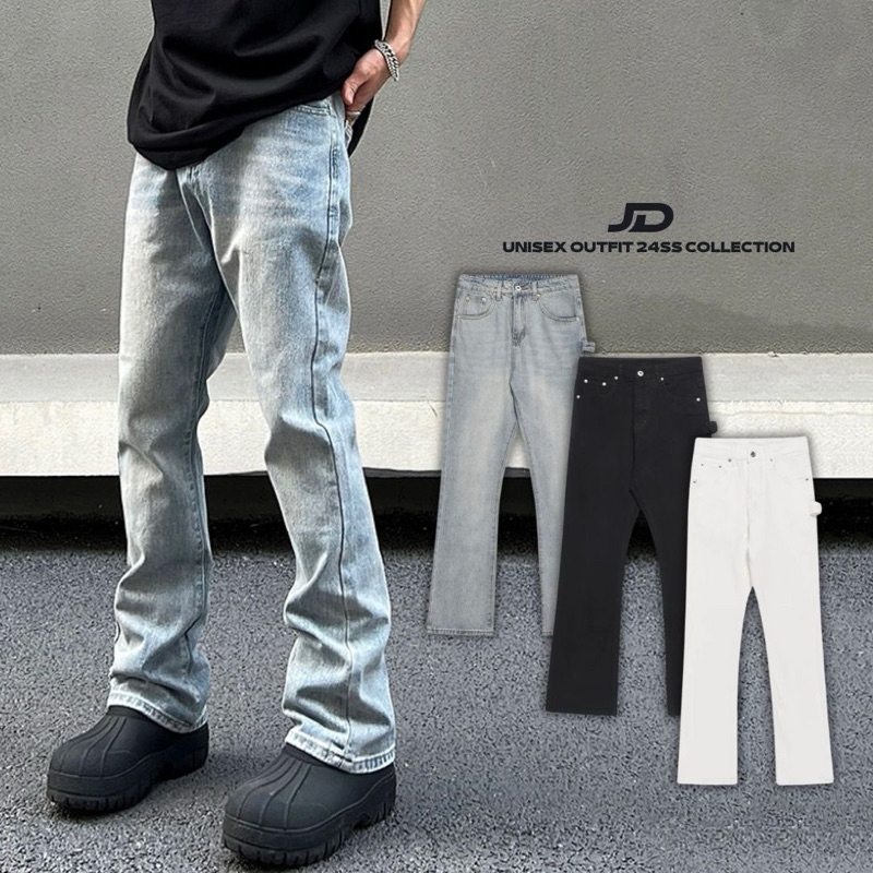 Denim Jean 彈性微喇叭顯瘦牛仔褲 / PT9473 (pre-order) main image 1