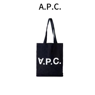 韓國免稅🇰🇷 A.P.C. Logo Print Tote Bag 帆布包 APC托特包 帆布袋 大容量 單肩包