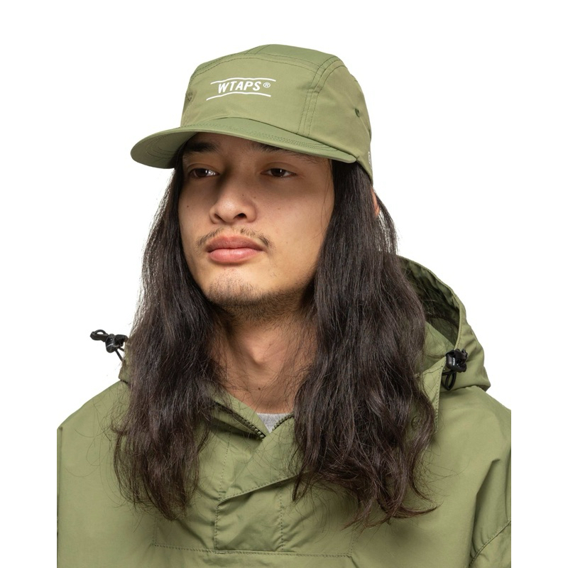 WTAPS 23AW T-5 02 / CAP / NYLON TAFFETA BRACKETS 防水 軍綠 五分割