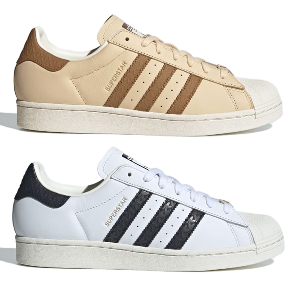 Adidas 休閒鞋 男鞋 女鞋 皮革 貝殼頭 SUPERSTAR 棕/白【運動世界】IF1580/IF3637 | 蝦皮購物