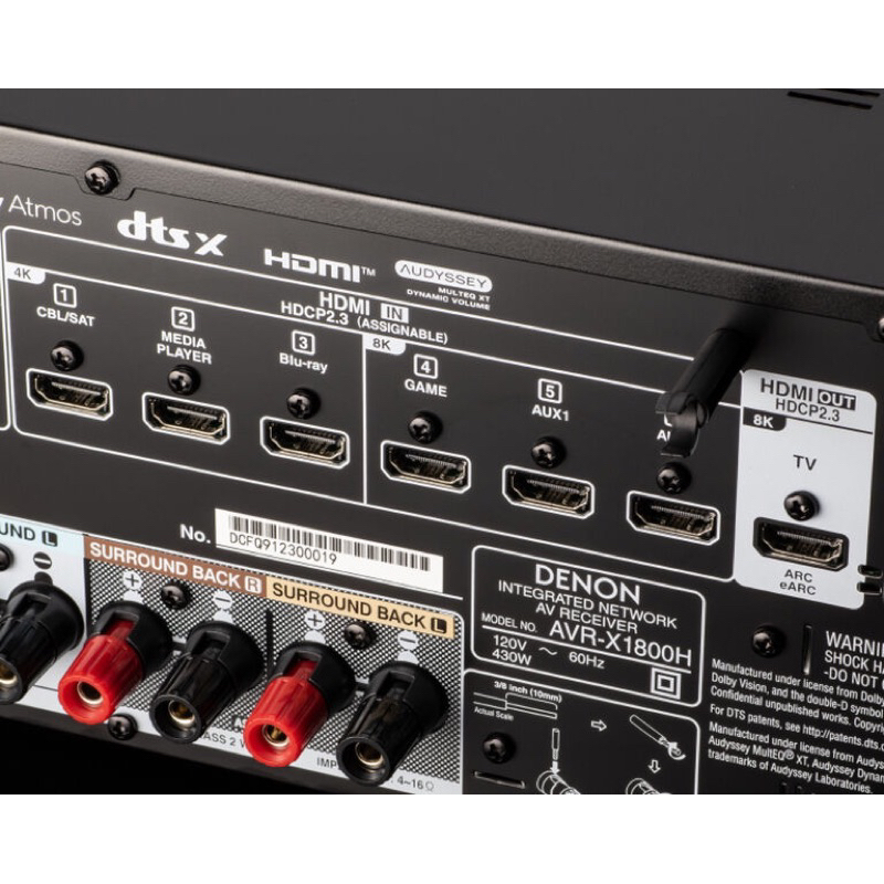 美品】DENON AVR-X1800H/2024年11月25日購入 物足りなく