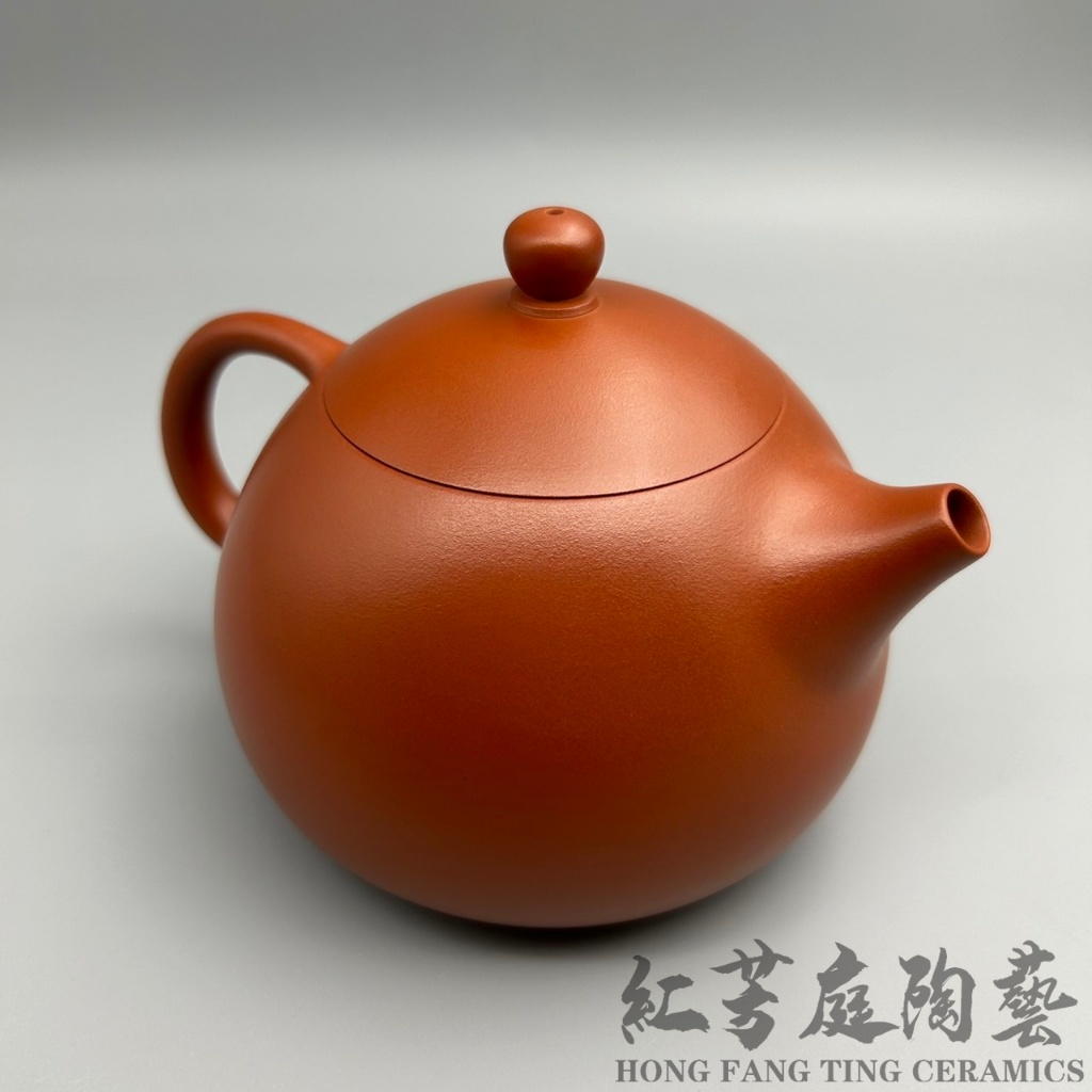 紅芳庭【台灣作家朱泥壺】馬超西施壺手拉坏特大尺寸文旦茶具泡茶壺手工