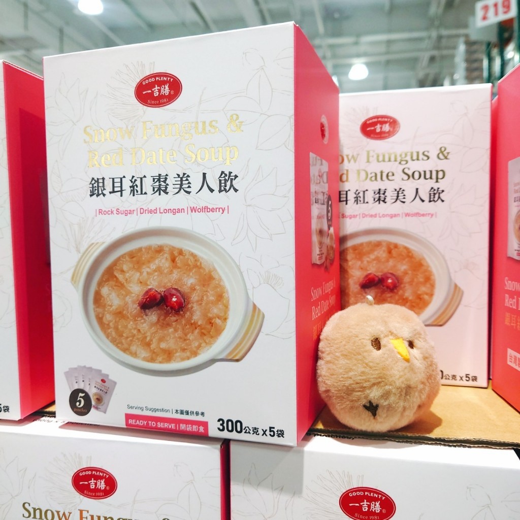 COSTCO 好市多一吉膳銀耳紅棗美人飲300公克5入銀耳紅棗桂圓枸杞