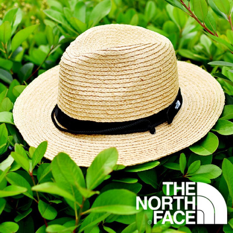 現貨）2024 春夏The North Face Raffia Hat (NB) 北臉草帽 遮陽帽 紳士帽