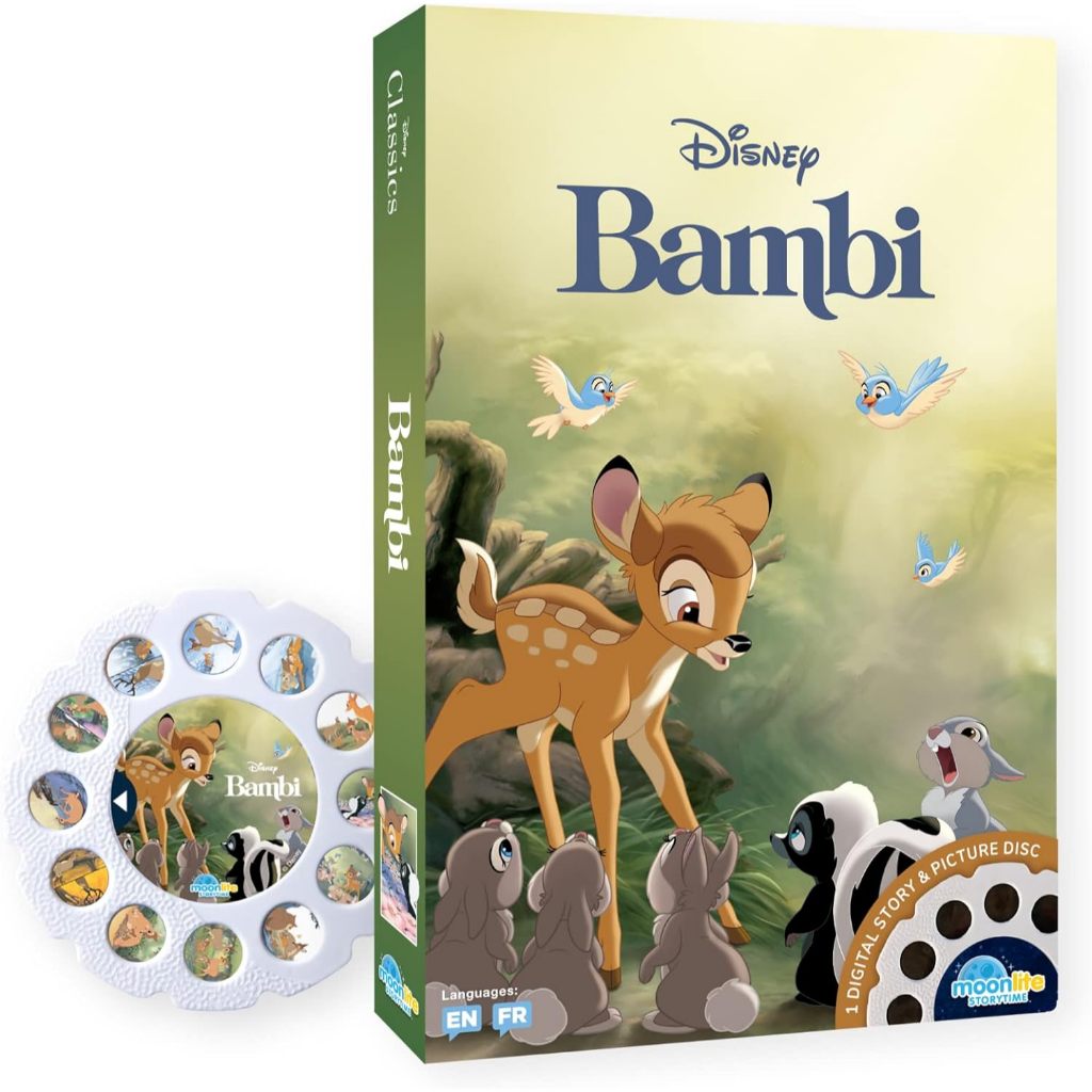 預購♥️空運♥️美國迪士尼 故事 圖片 睡前故事 投影片 Moonlite 小鹿斑比 Bambi 桑普兔 桑普 兔子 | 蝦皮購物