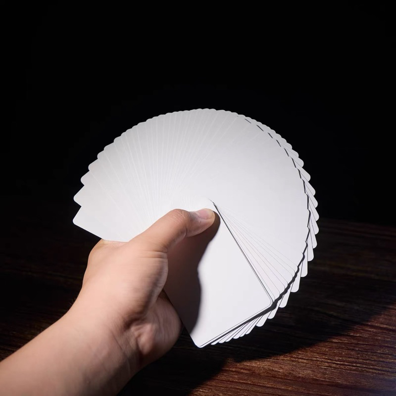 台灣現貨 Pro Deck 雙面白牌 白白牌 特殊牌 空白撲克牌 魔術師 魔術表演 紙牌魔術 撲克牌魔術 單車牌 | 蝦皮購物