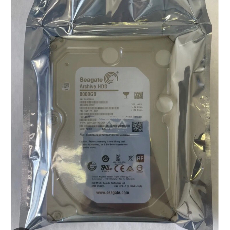 希捷 Seagate ST8000AS0002 8T 硬碟 HDD 8TB 監控專用 三重自取4000元 | 蝦皮購物
