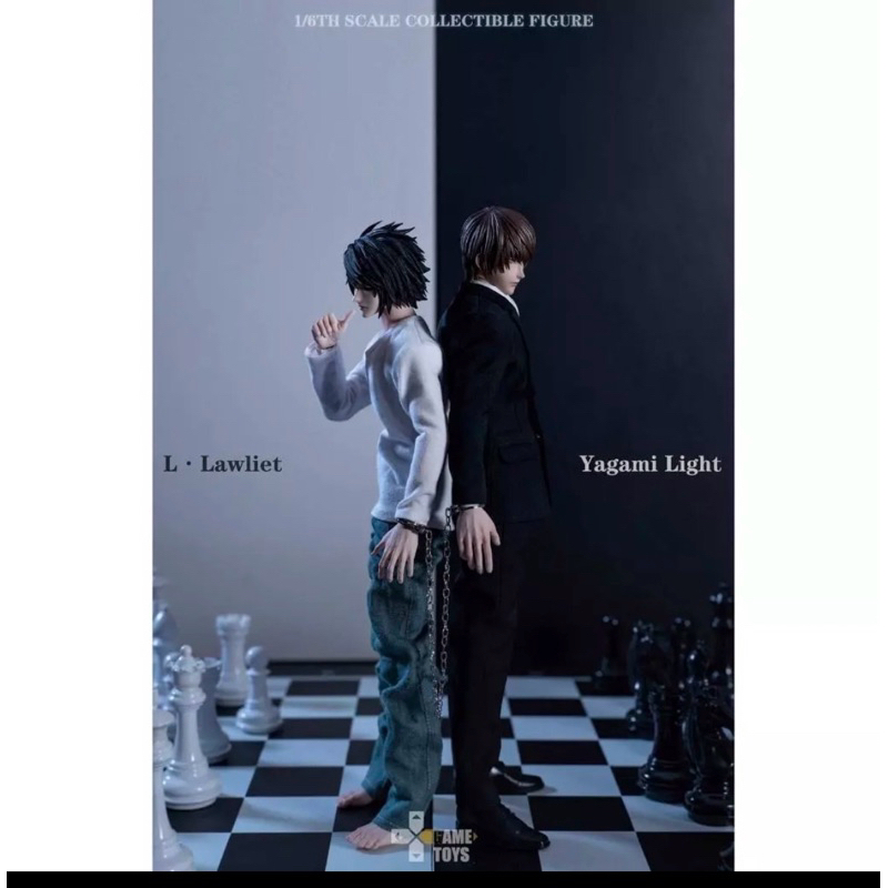 GAMETOYS GT-007 008 デスノート夜神月 Lエル2体セット特典付 GAMETOYS