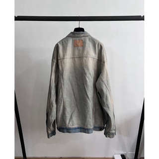 Balenciaga inside-out washed effects denim jacket | 蝦皮購物
