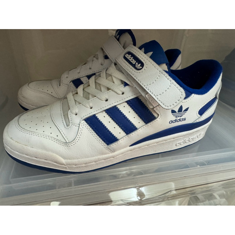 adidas 運動休閒鞋 男 藍白 | 蝦皮購物