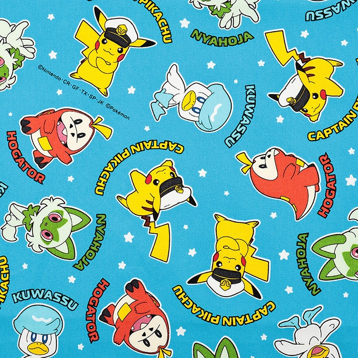 帛工坊*日本卡通布 精靈寶可夢 神奇寶貝 皮卡丘 Pokemon大集合 細帆布*優質拼布棉布 日本製 | 蝦皮購物