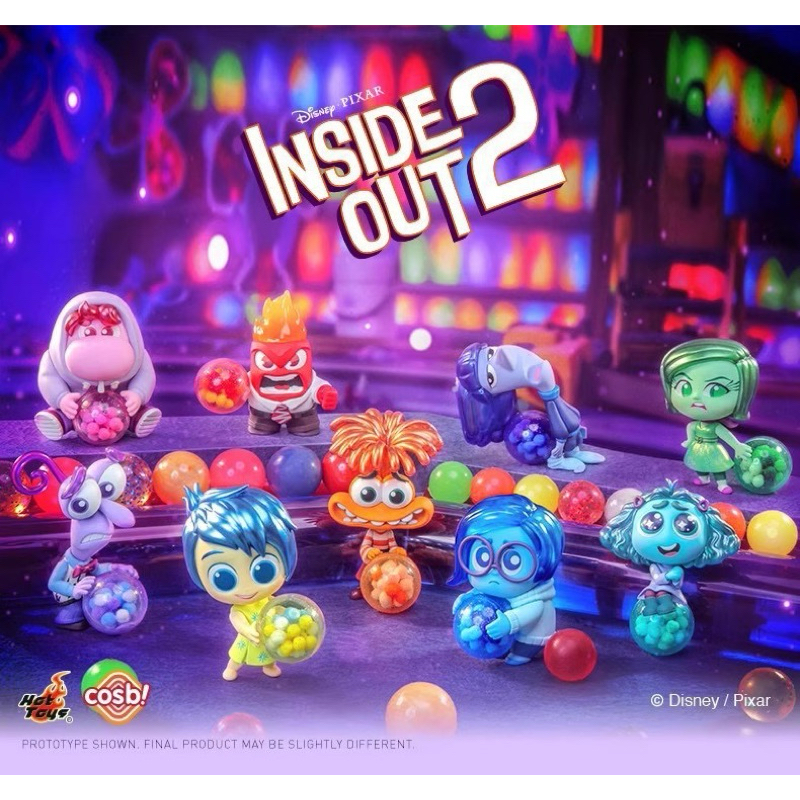 部份現貨🌟Hot Toys cosbi 迪士尼 腦筋急轉彎 inside out 2盲盒 公仔 樂樂 憂憂 怒怒 阿羞 | 蝦皮購物