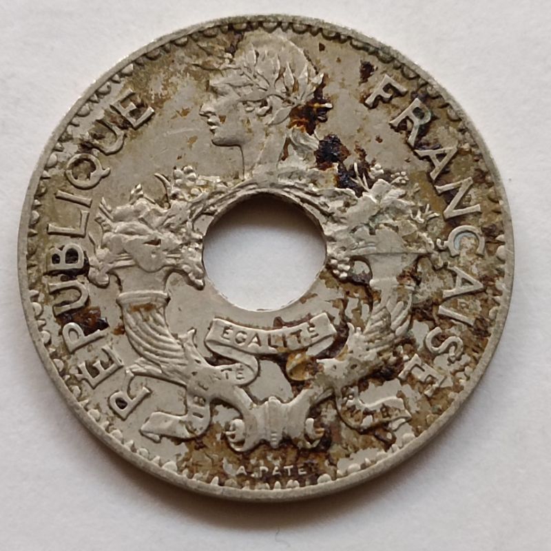 C2121法屬印度支那1938年鎳幣（薄版) | 蝦皮購物