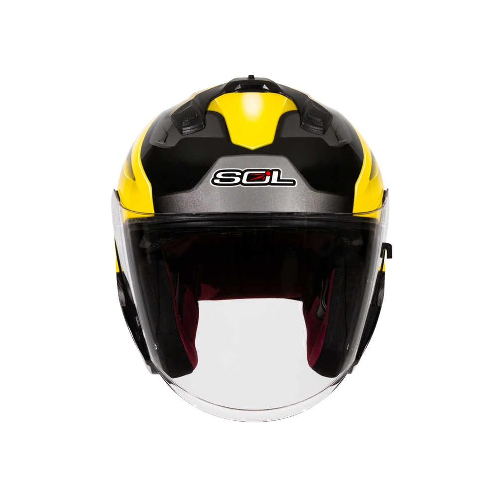 【SOL Helmets】SO-XP開放式安全帽 (動力_黑/黃) ｜ SOL安全帽官方商城｜雙D釦／排齒釦 | 蝦皮購物