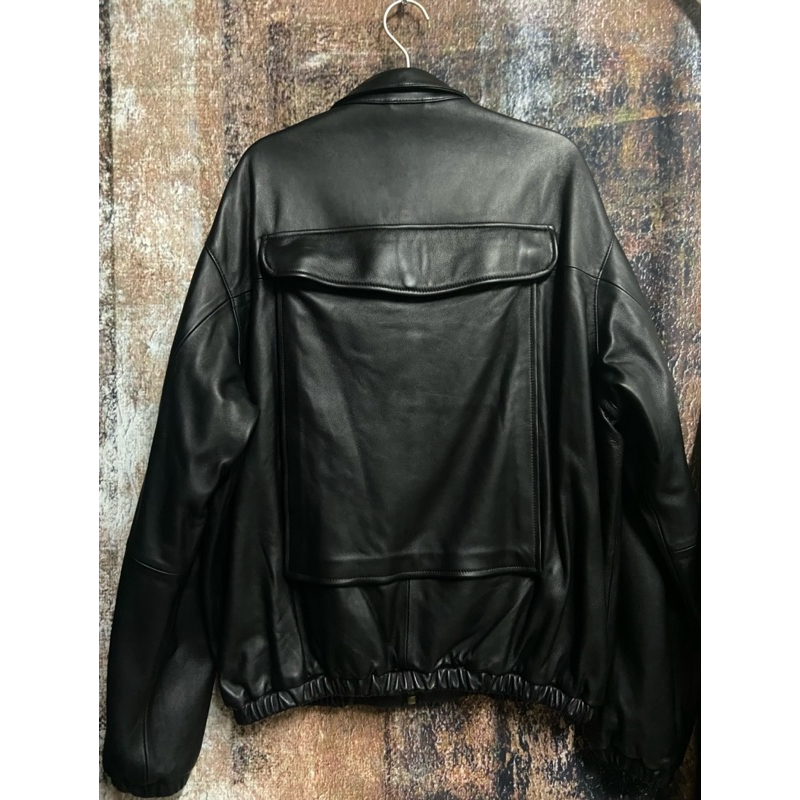 Bowwow Games Leather Harrington Jacket 羊皮 哈靈頓外套 皮衣 復古 軍裝 工裝