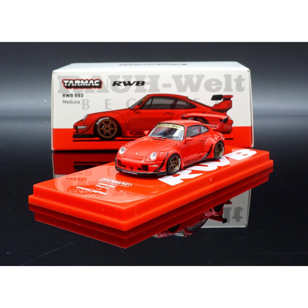 MASH】現貨特價Tarmac 1/64 Porsche 993 RWB Medusa red | 蝦皮購物