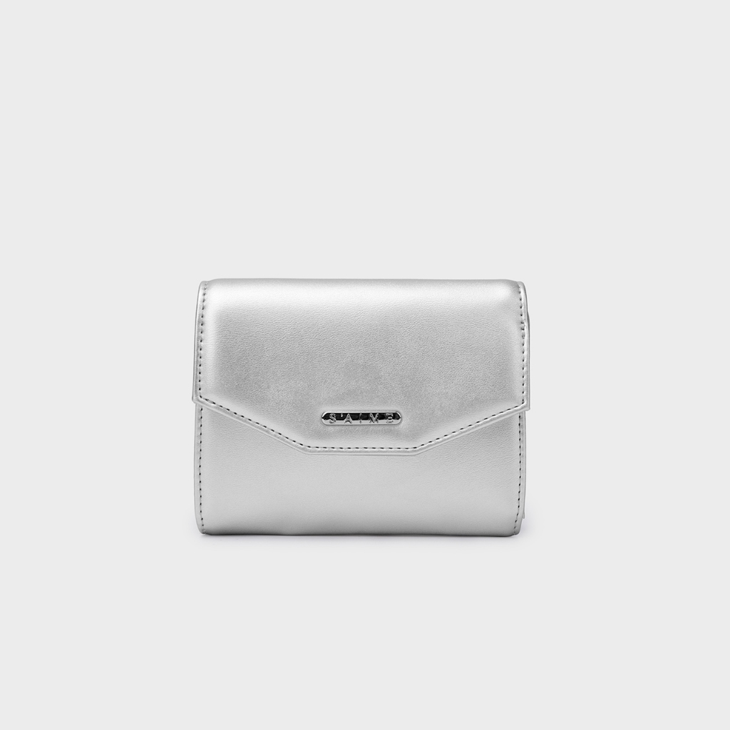 ★S'AIME 牛仔紋ping接三折短夾 折畳財布 ウォレット/送料込 S'AIME 牛仔紋拼接三折短夾｜ S'AIME東京企劃