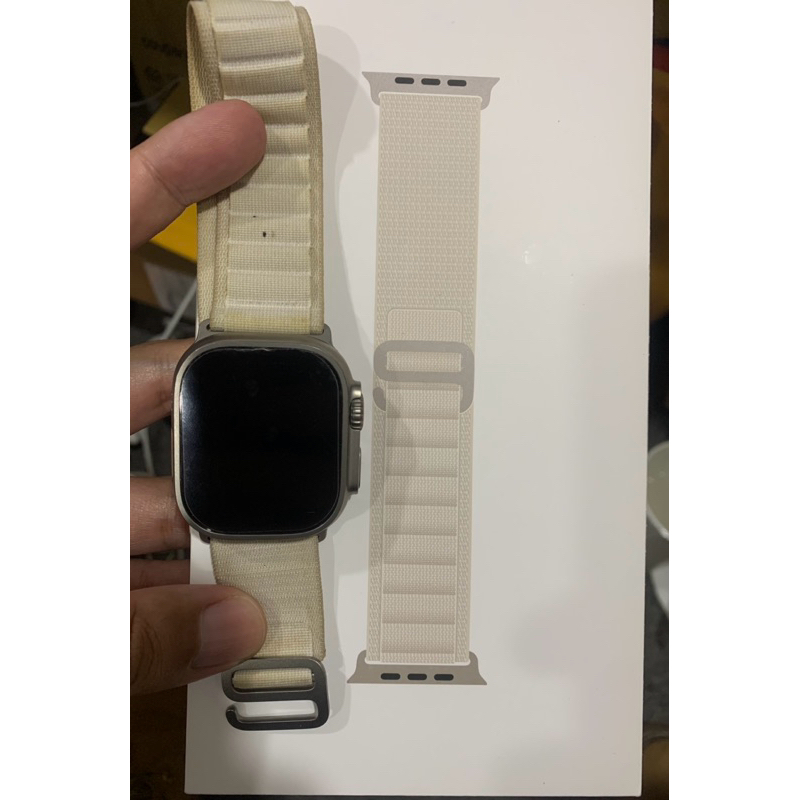 蘋果原廠 Apple Watch Ultra 1 49MM GPS+行動網路 鈦金屬 米色錶帶 A2684 | 蝦皮購物