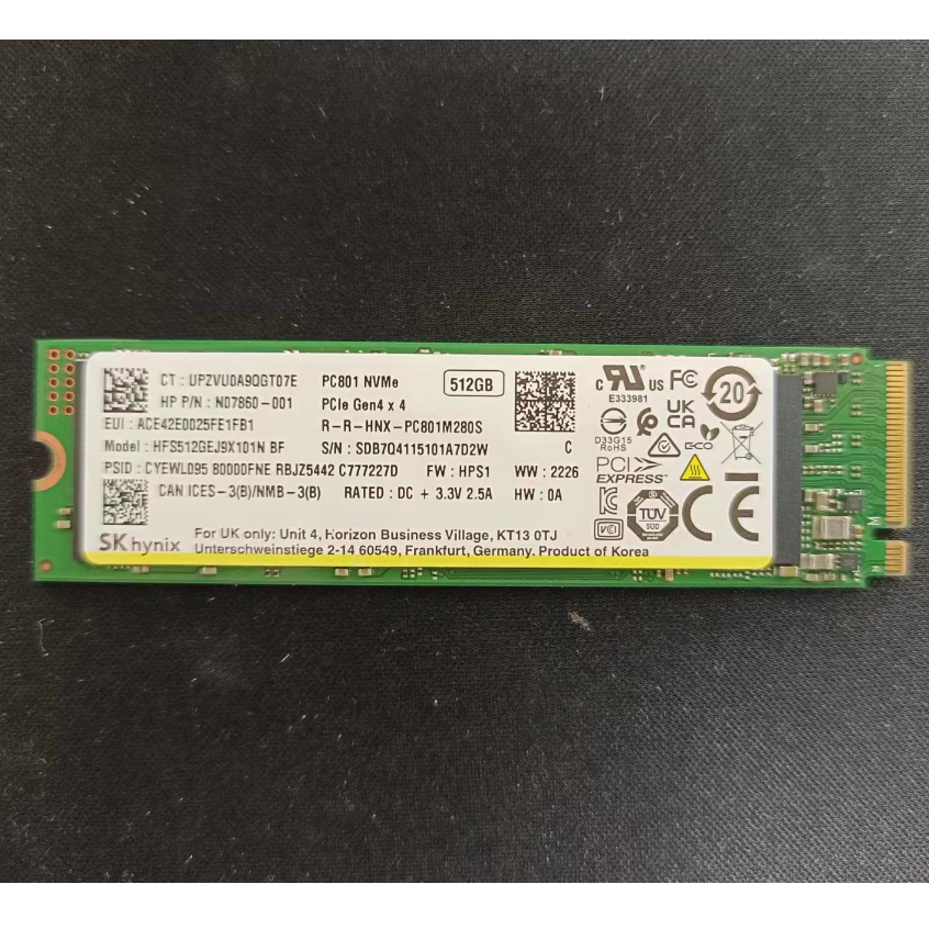 【SK hynix】SSD PC801 512GB(拆封新品&良品) | 蝦皮購物
