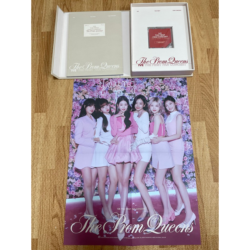 拆售IVE THE FIRST FAN CONCERT The Prom Queens KIT DVD 藍光小卡