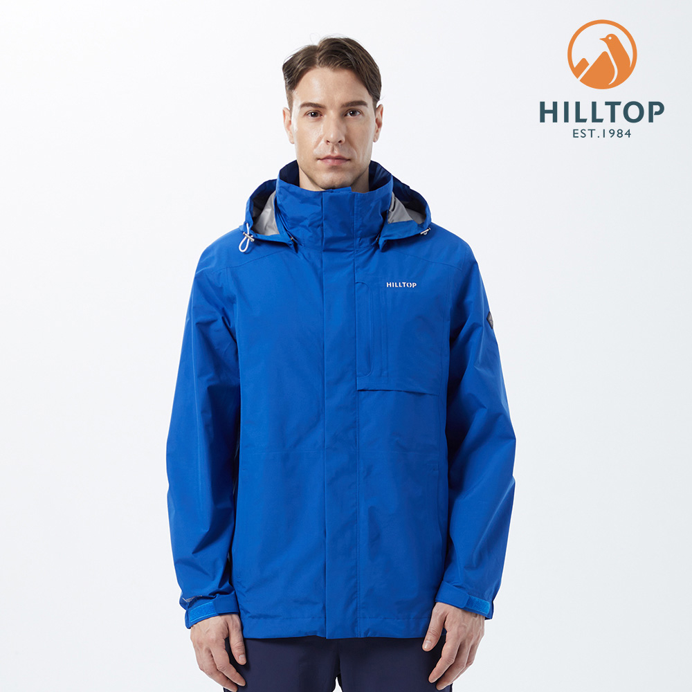 HILLTOP山頂鳥】 GORE-TEX® 男款2.5L防水透氣外套藍 HILLTOP山頂鳥】 GORE-TEX® 男款2.5L防水透氣外套藍