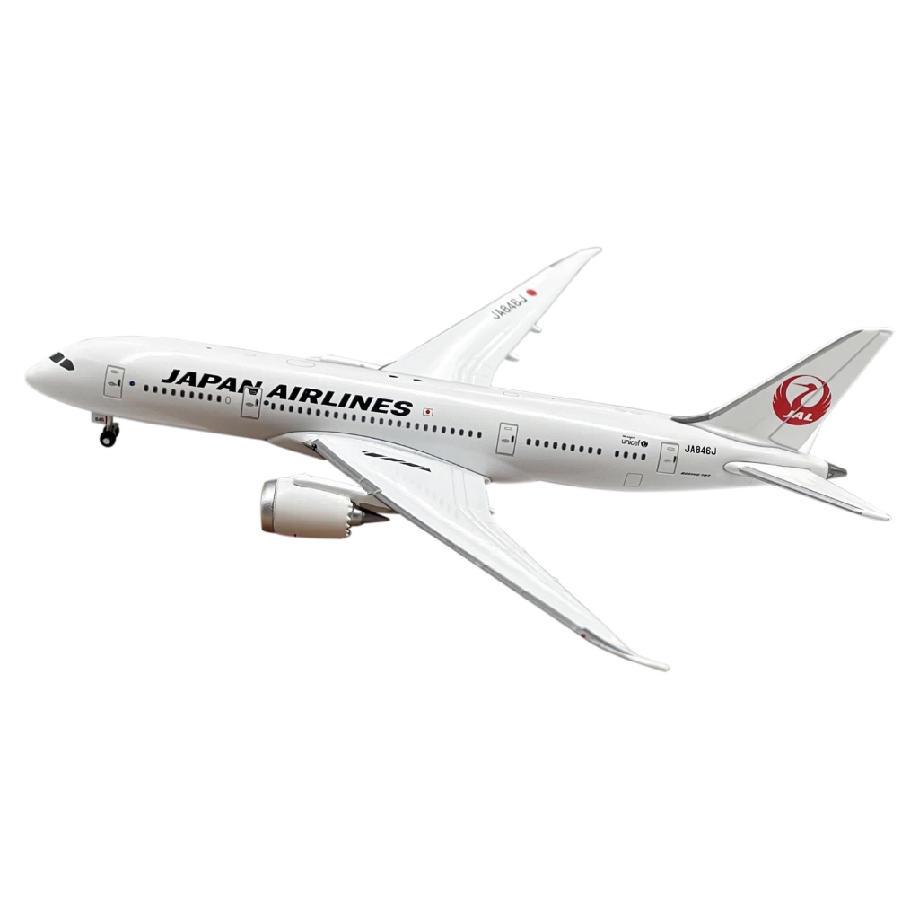 1:400 JAL日本航空波音B787-8 JA846J 吸塑膠包裝金屬飛機模型| 蝦皮購物