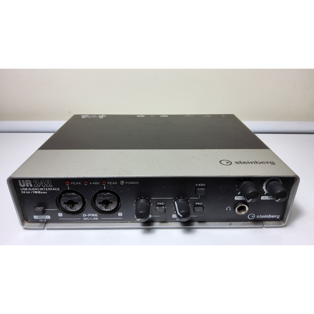 【YAMAHA】Steinberg UR242 4inx2out樂器Midi音訊USB錄音介面DAC錄音盒(原價7900