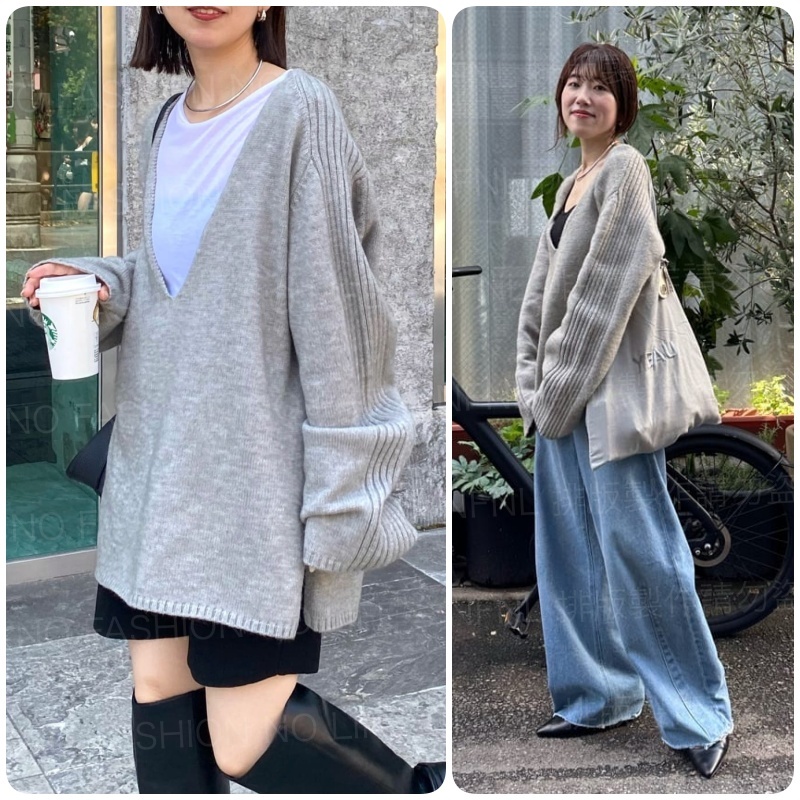 ☆NFNL☆ 現貨COLLAGE GALLARDAGALANTE CP值高高休閒百搭深V領