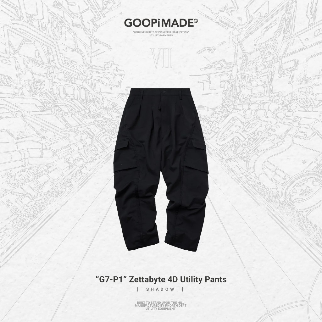 Goopi 七周年“G7-P1” Zettabyte 4D Utility Pants 長褲RAM-01 FD-G4