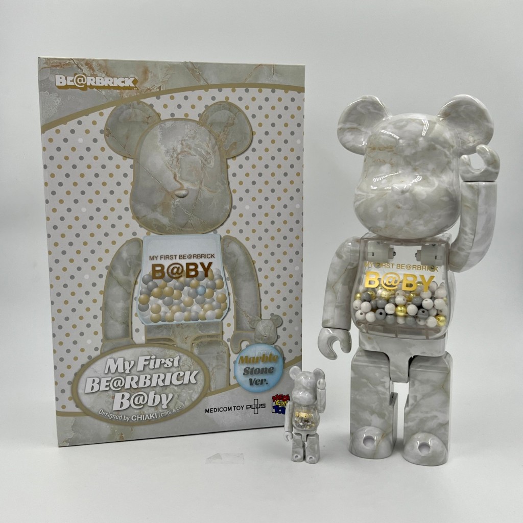 Be@rbrick BEARBRICK My First Baby 大理石千秋 400% 100%