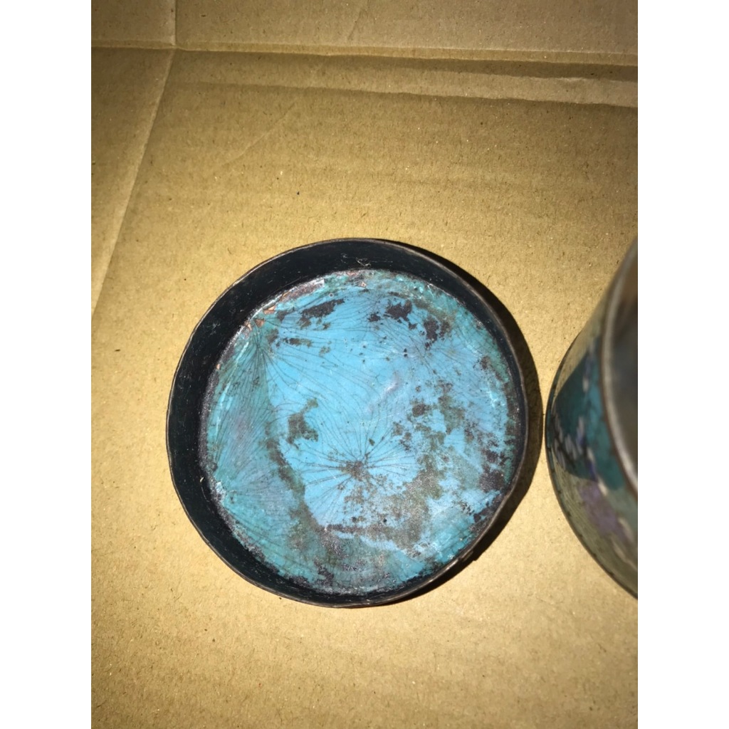 開門老件銅胎掐絲琺瑯景泰藍茶葉罐| 蝦皮購物