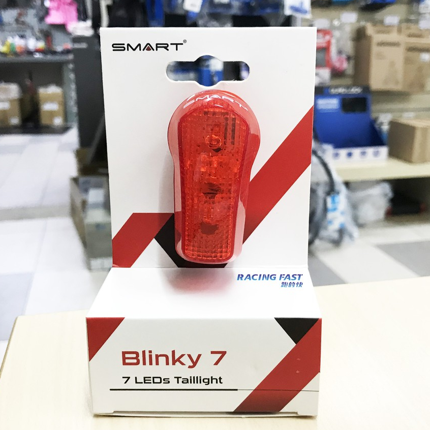 191熱銷爆款 SMART Blinky 7 直立式後車燈 紅光 警示燈 LED 後燈 公路車 登山車 自行車☆跑的快☆ | 蝦皮購物