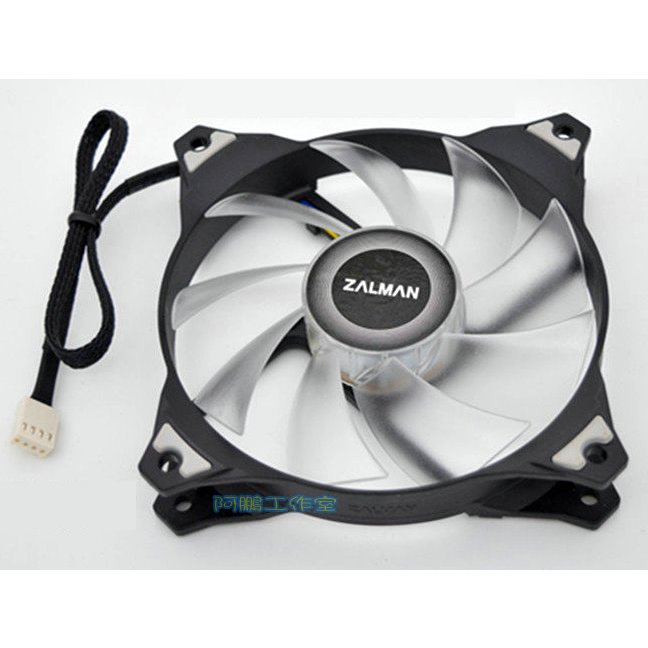 12公分ZALMAN CPU散熱器風扇小4-Pin溫控PWM 機箱風扇水冷風扇4線溫控