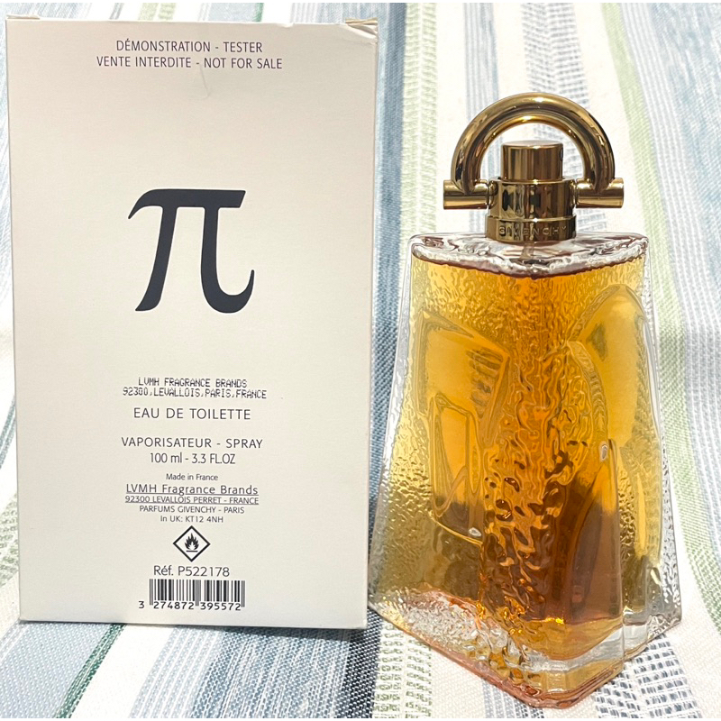 Givenchy 紀梵希 π 圓周率 男性淡香水 100ml Tester 環保包裝全新品