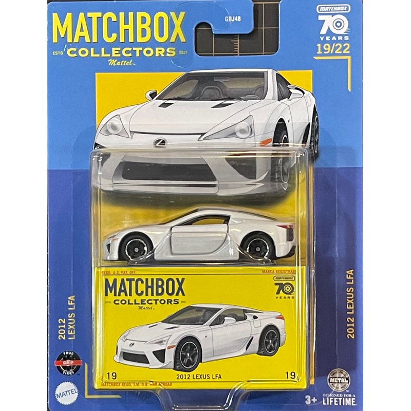 美泰matchbox火柴盒 膠胎 MBX COLLECTORS 2012 LEXUS LFA 雙門 跑車 超跑 | 蝦皮購物